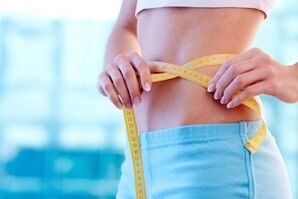 taille meting tijdens gewichtsverlies in een week met 7 kg