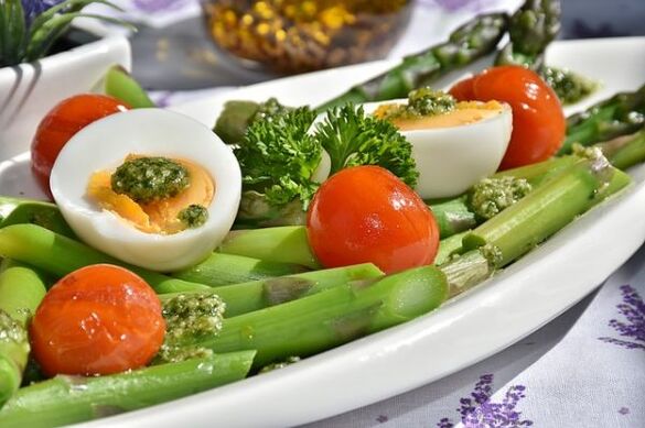 groenten en eieren voor jicht